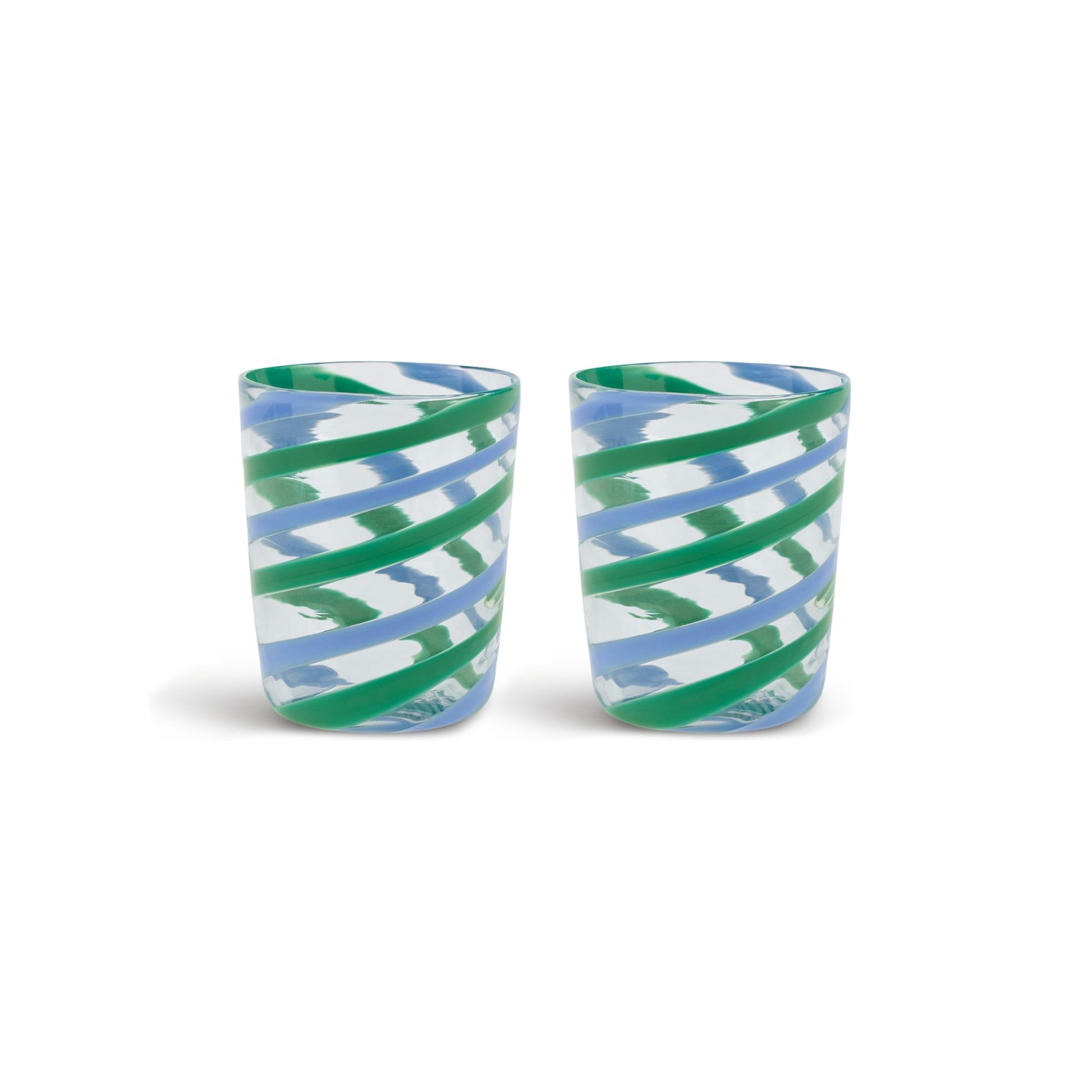Decorative Glasses X 2 Canna Spiral Lisa Corti