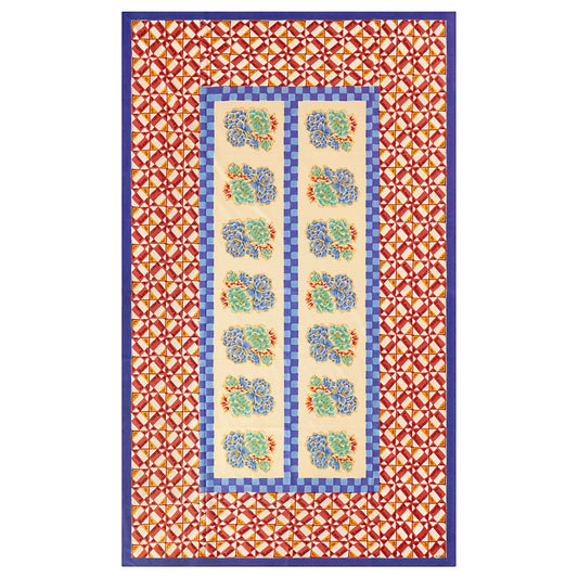 Cotton cloth 140x240cm positano red tiles Lisa Corti
