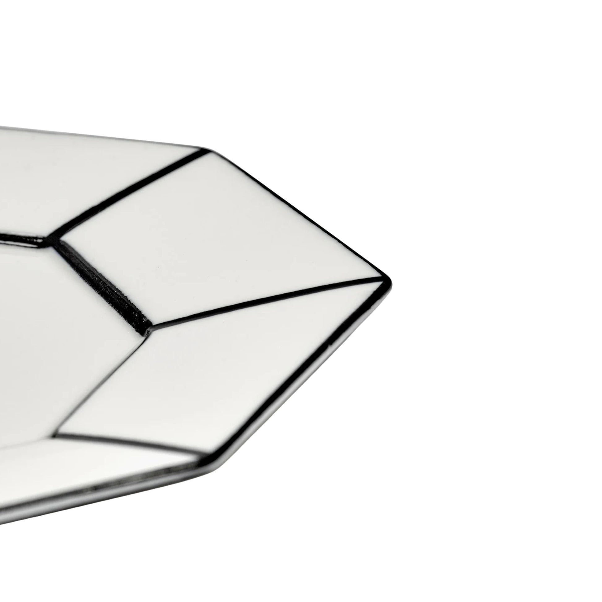 Set 2 Breakfast Plate White/black Serax
