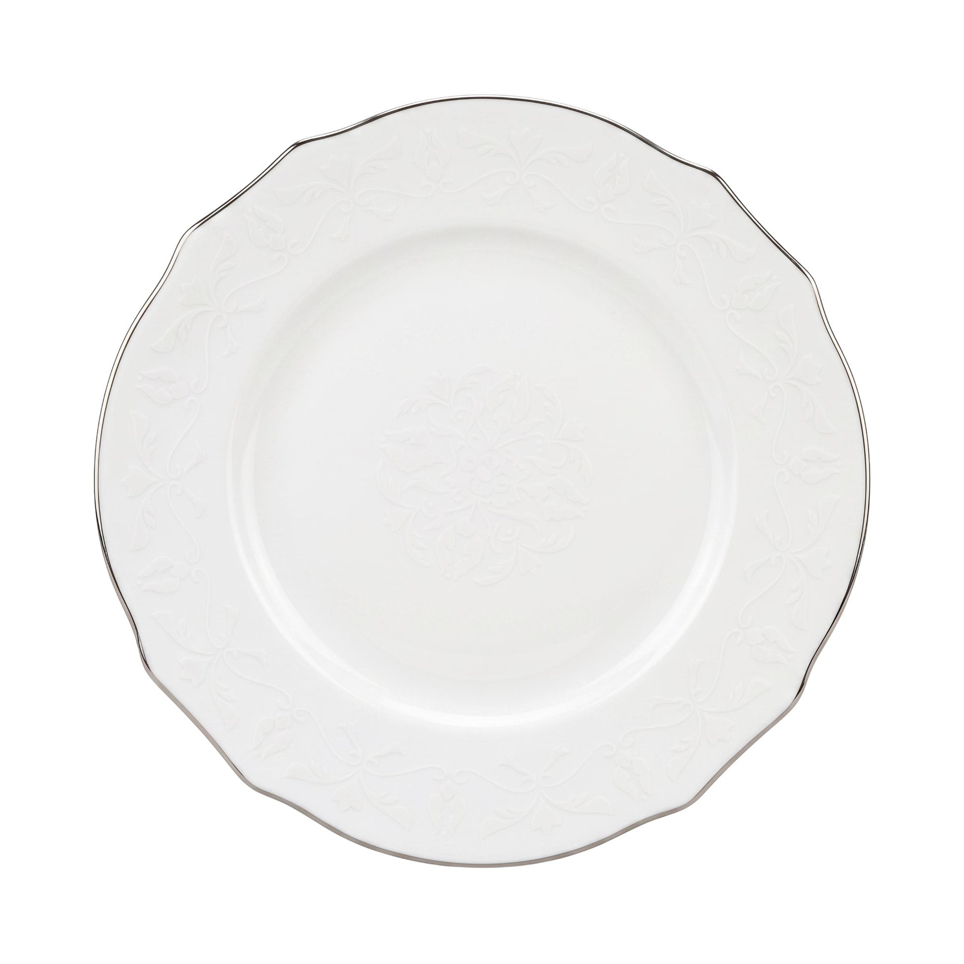 Piatto Piano Duchessa Ø 27 cm Filo platino Ginori 1735