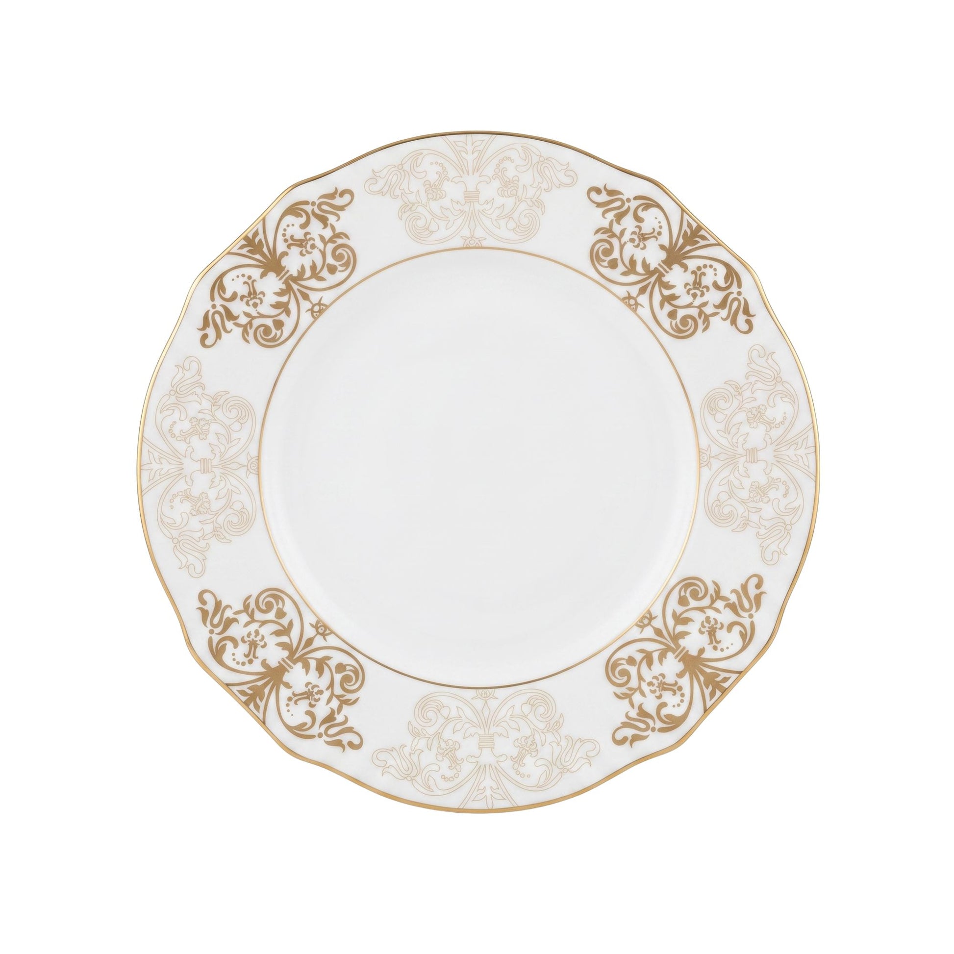 Piatto Frutta dorato Ø 21 cm Designer O. De La Renta Ginori 1735