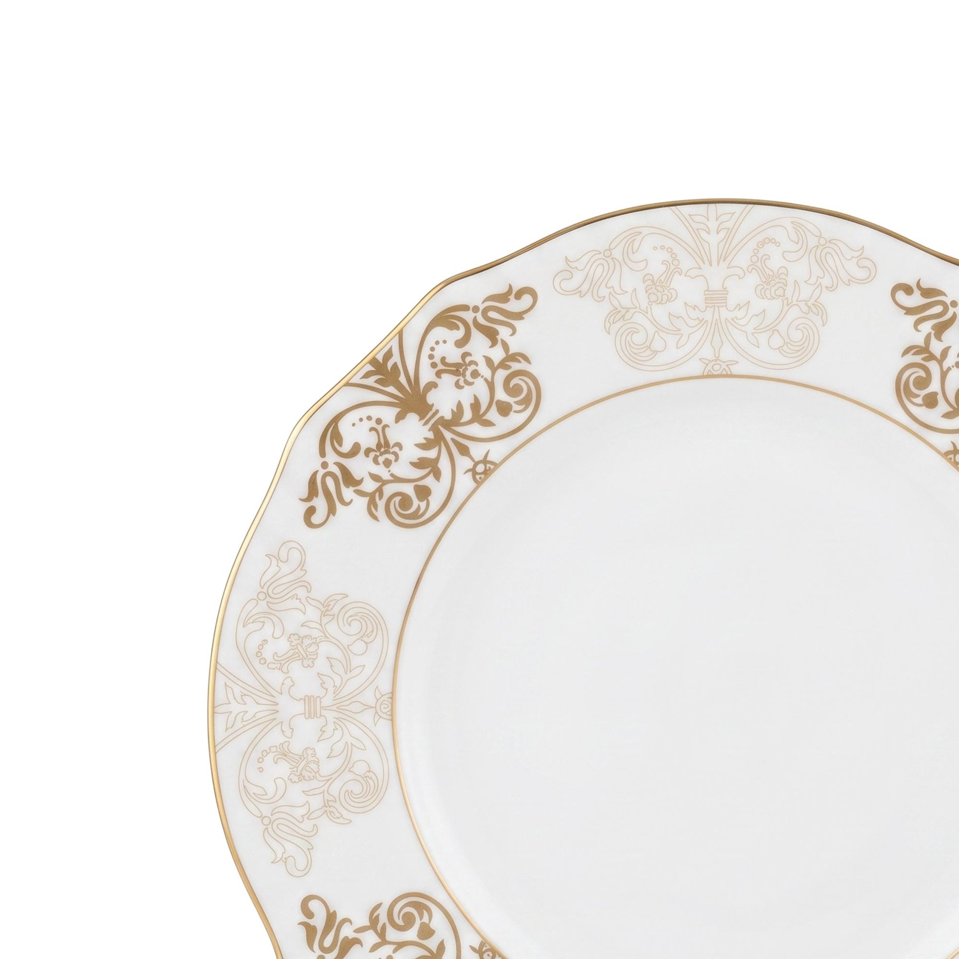 Piatto Frutta dorato Ø 21 cm Designer O. De La Renta Ginori 1735