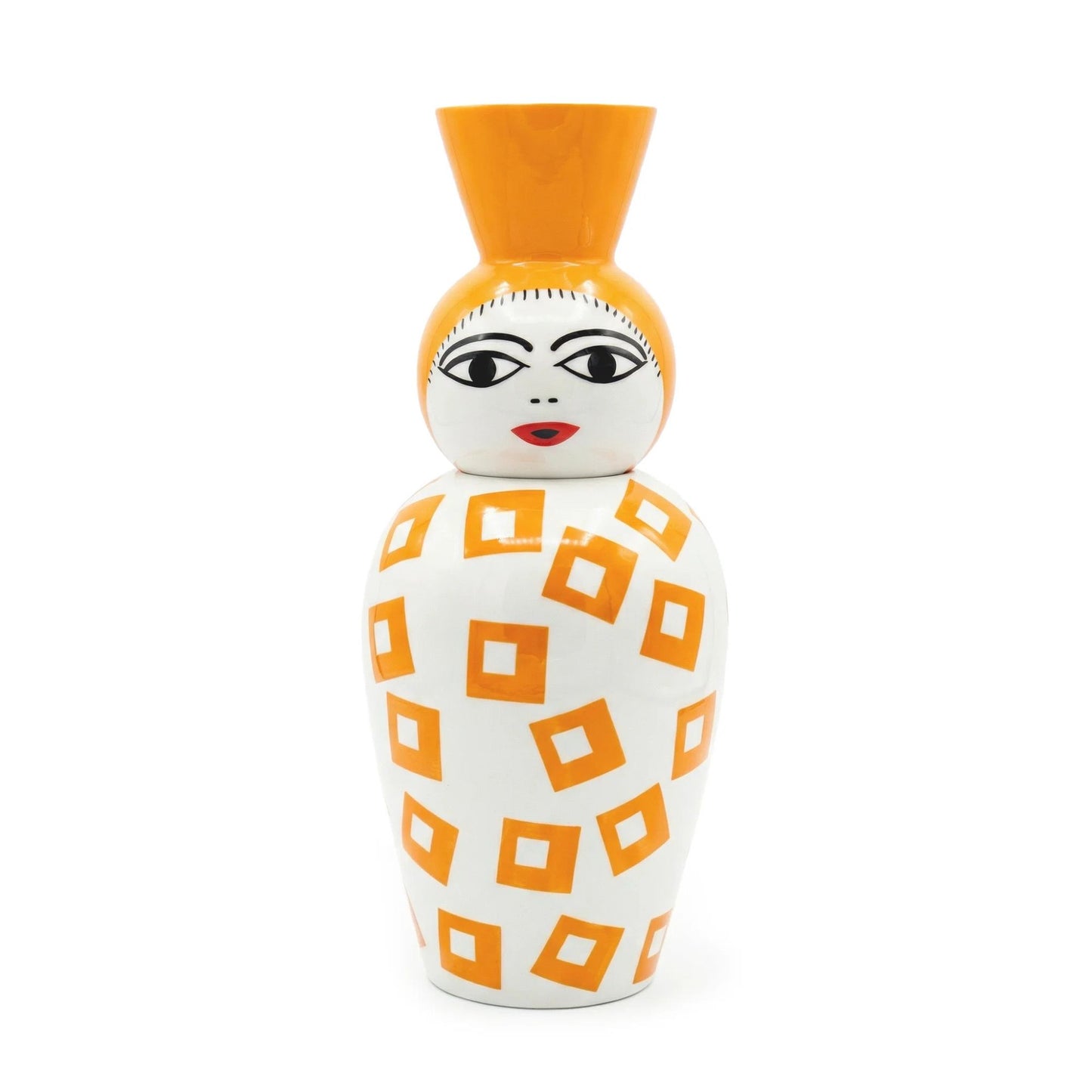 Vaso In Dolomite Con Coperchio-Coppa Le Canopie Amina Seletti