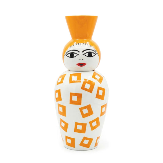 Vaso In Dolomite Con Coperchio-Coppa Le Canopie Amina Seletti