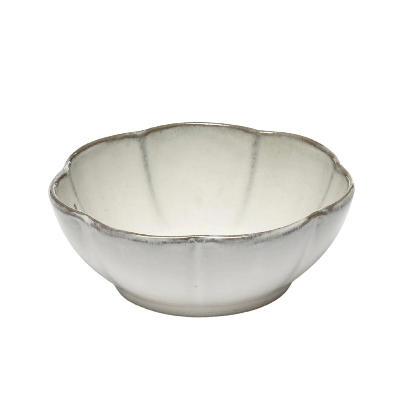Set of 4 Bowl Ribbed White Inku Serax