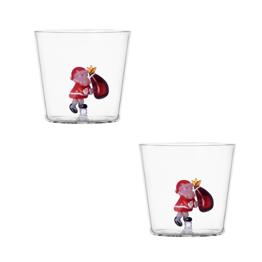 Set 2 Tumbler Babbo Natale Con Sacco Ambra Ichendorf