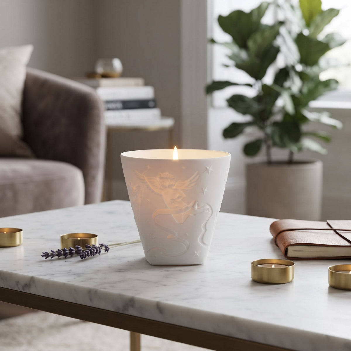 Porta Tea Light Angel Haviland