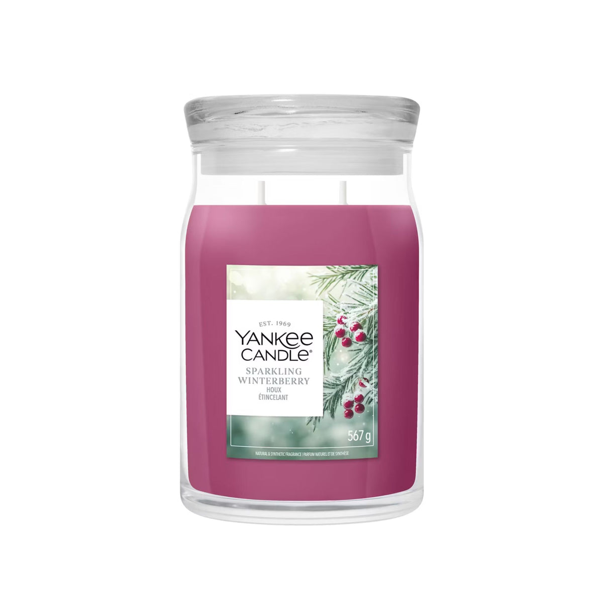 Candela Sparkling Winterberry 567g Yankee Candle