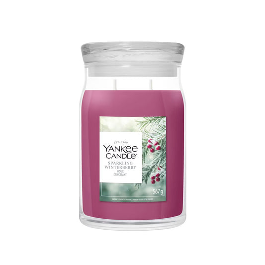 Candela Sparkling Winterberry 567g Yankee Candle