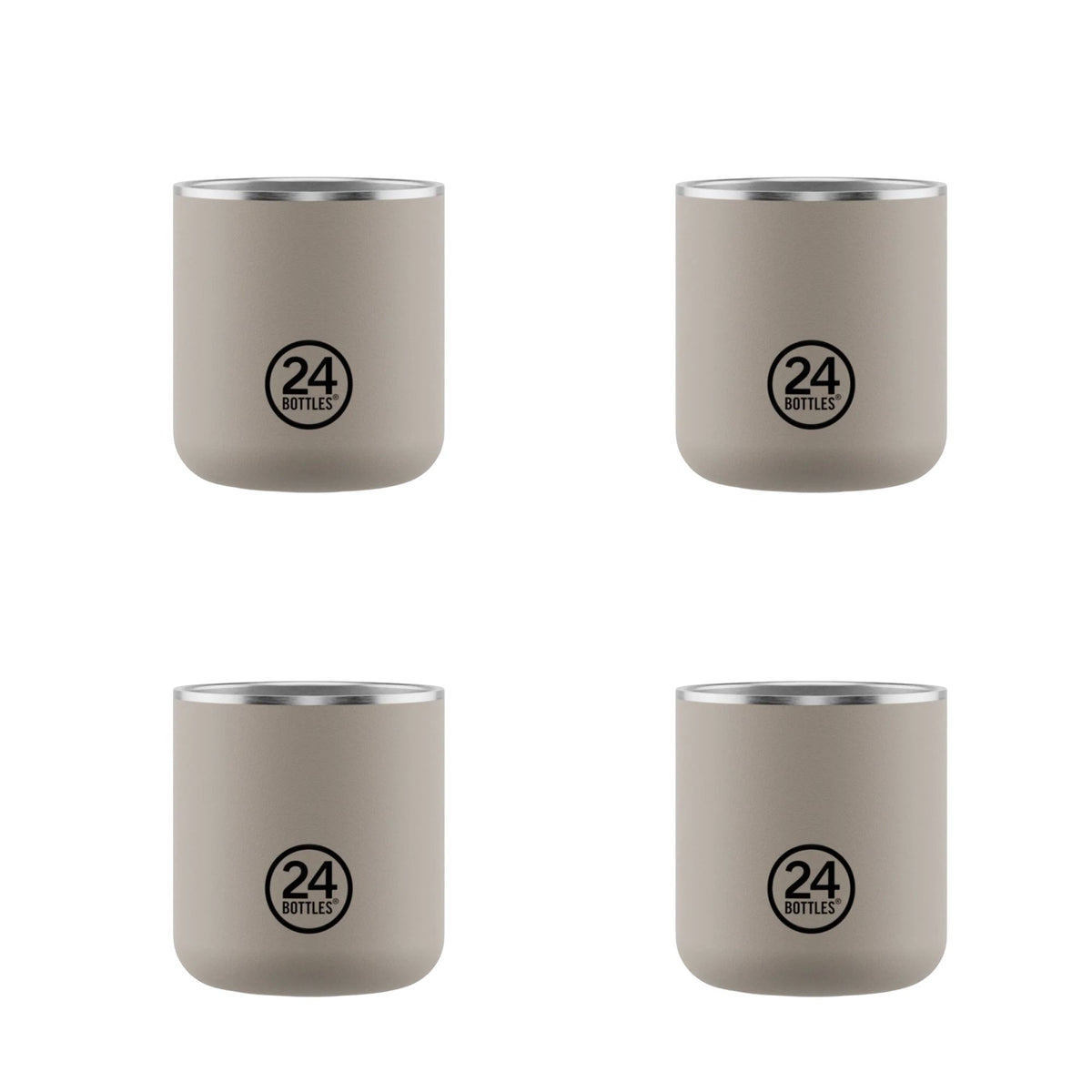 Casa Set 4 Cups Linen 24bottles