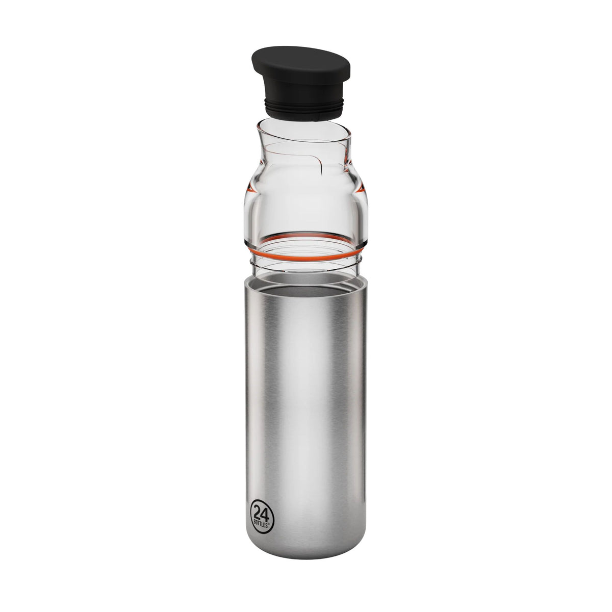 Casa Carafe Brushed Steel 24bottles