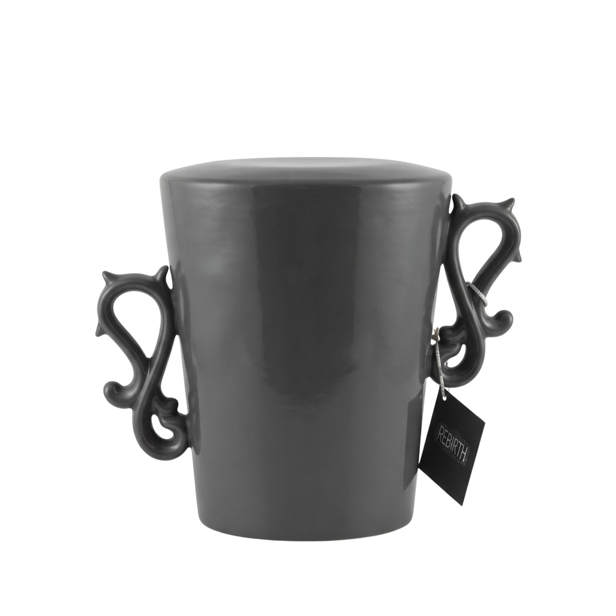 Vaso cutted conic grigio Rebirth By Ceramiche Ml