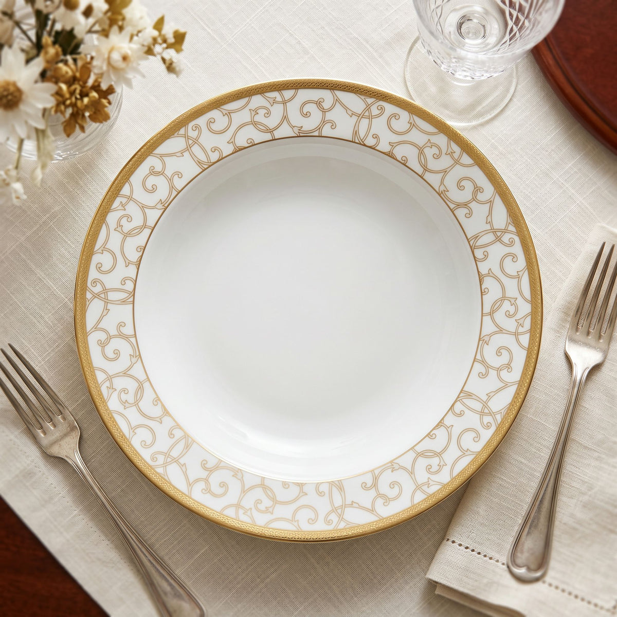 Set 4 Piatti Fondi Celestial Gold Wedgwood