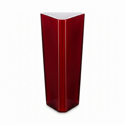 Vaso Triangolo Rosso Luminos Rogaska