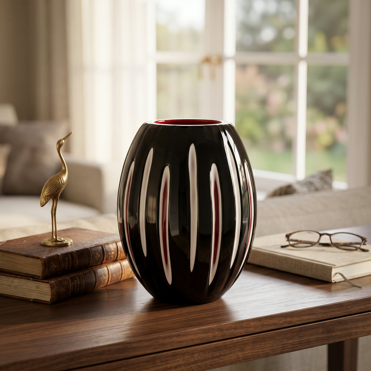 Vaso Nero Forma Ananas Rogaska