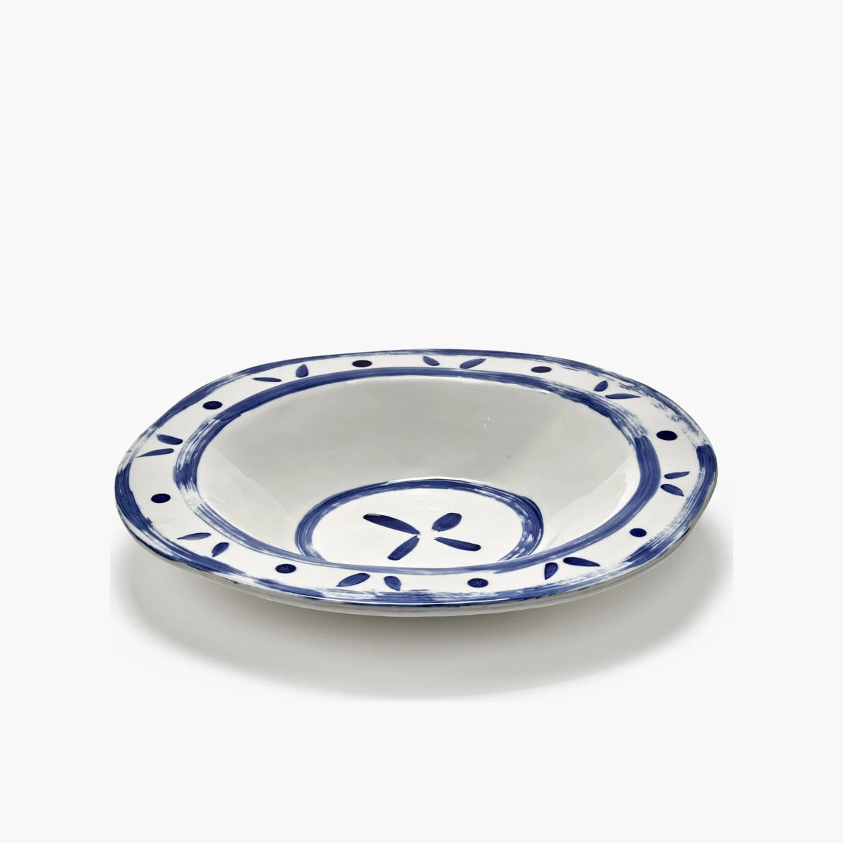 Serving Bowl 02 White Blue Line-up Serax