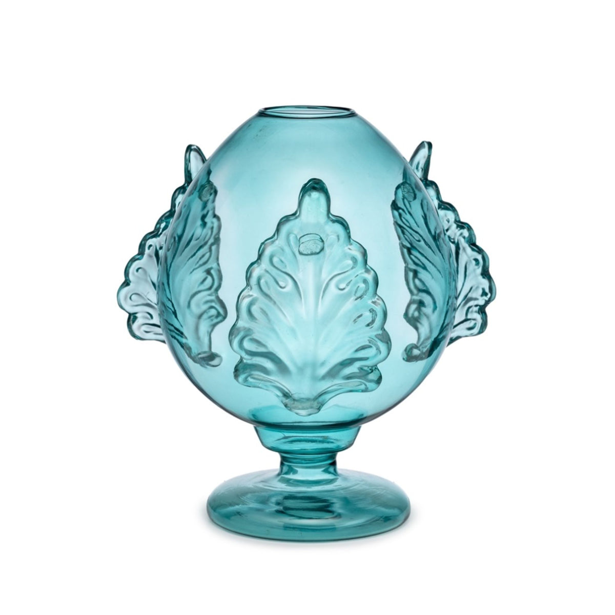 Vaso pumo vetro azzurro 25 cm Lamart