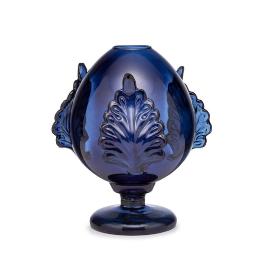 Vaso pumo vetro blue 25 cm Lamart