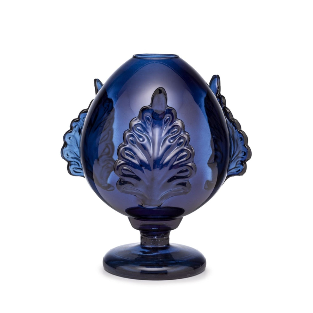Vaso pumo vetro blue 25 cm Lamart
