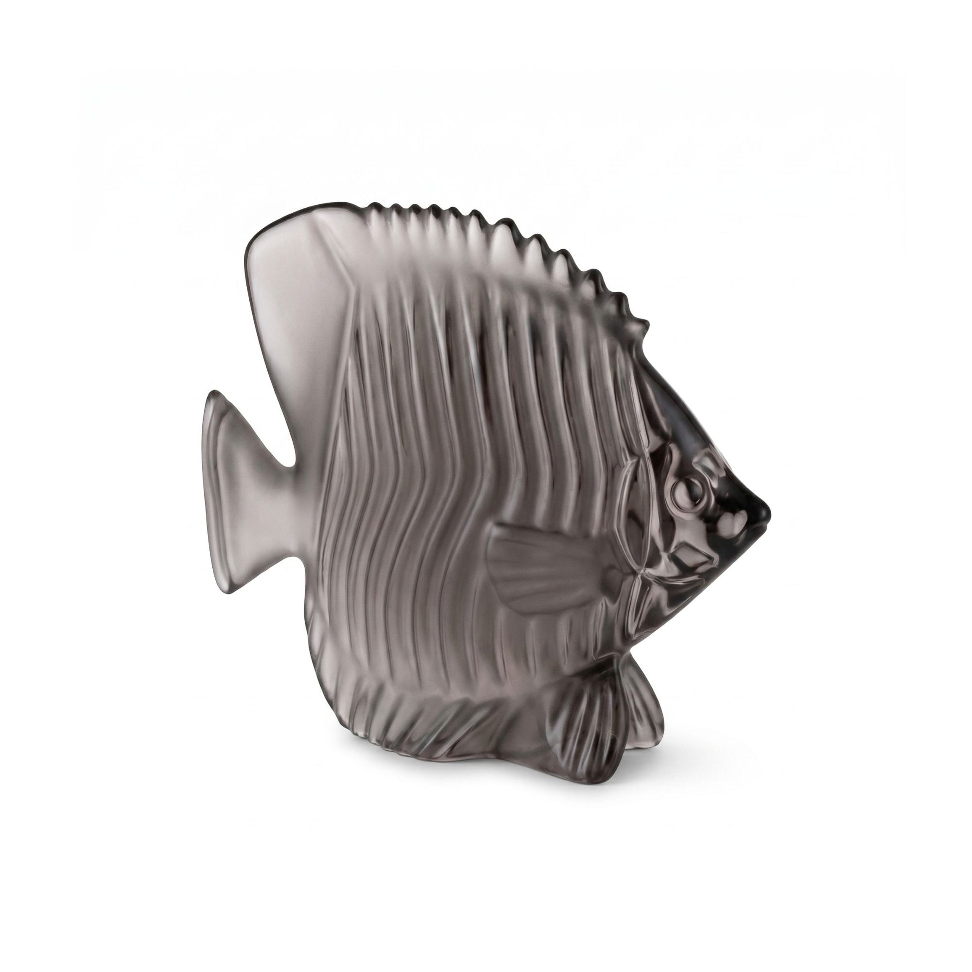 Statua Pesce Cristallo Papillon Glicine Cristal Sevres
