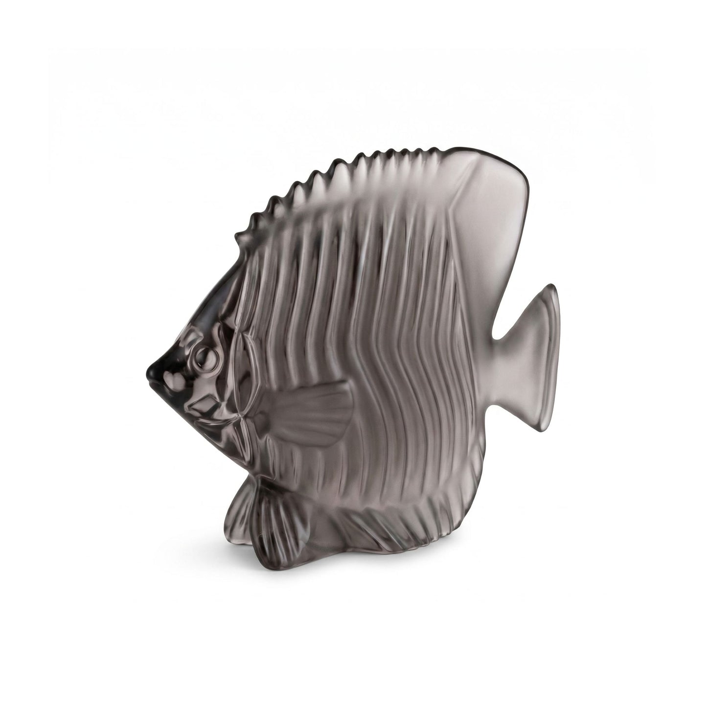 Statua Pesce Cristallo Papillon Glicine Cristal Sevres