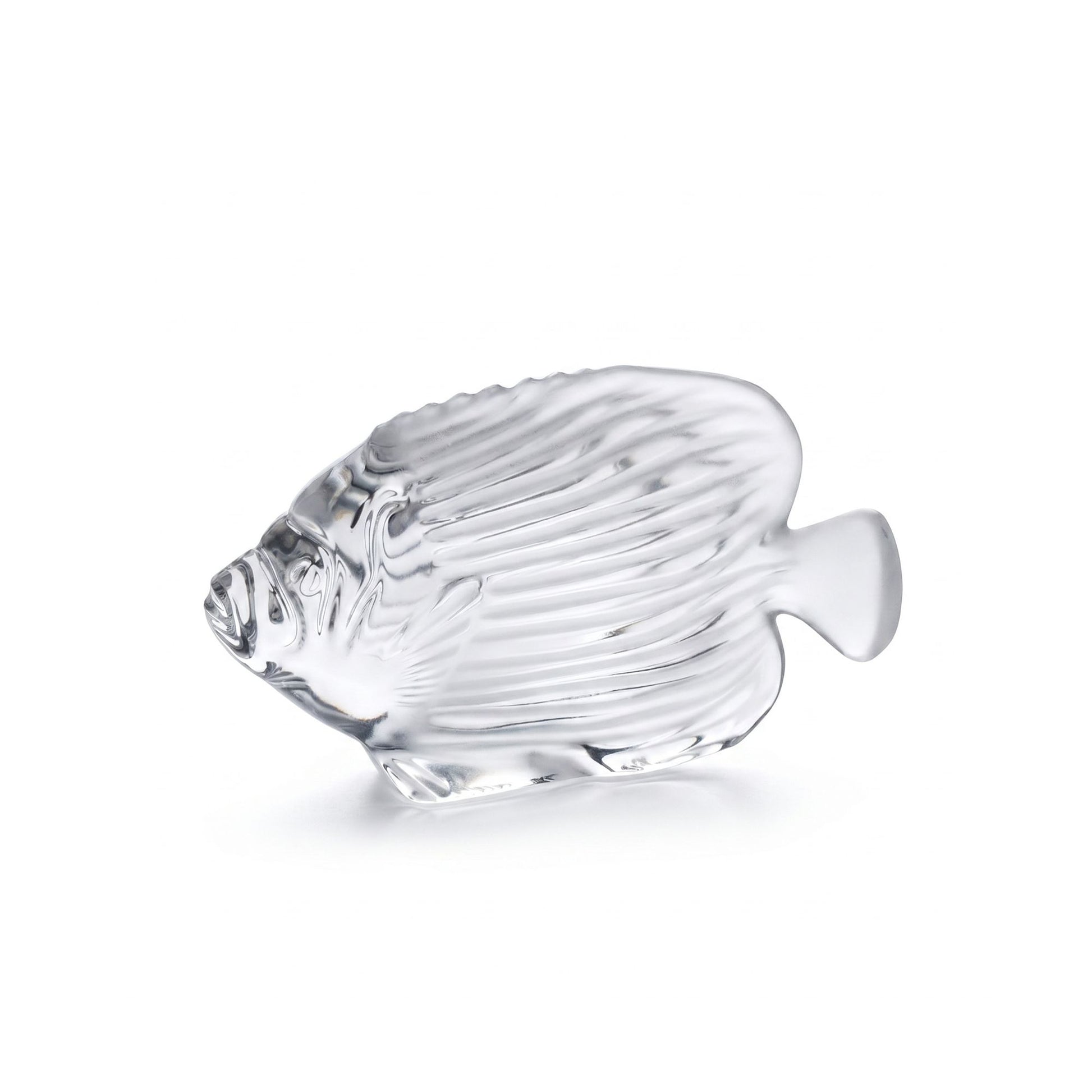 Statua Pesce Cristallo Empereur Clair Cristal Sevres