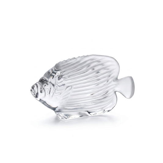 Statua Pesce Cristallo Empereur Clair Cristal Sevres