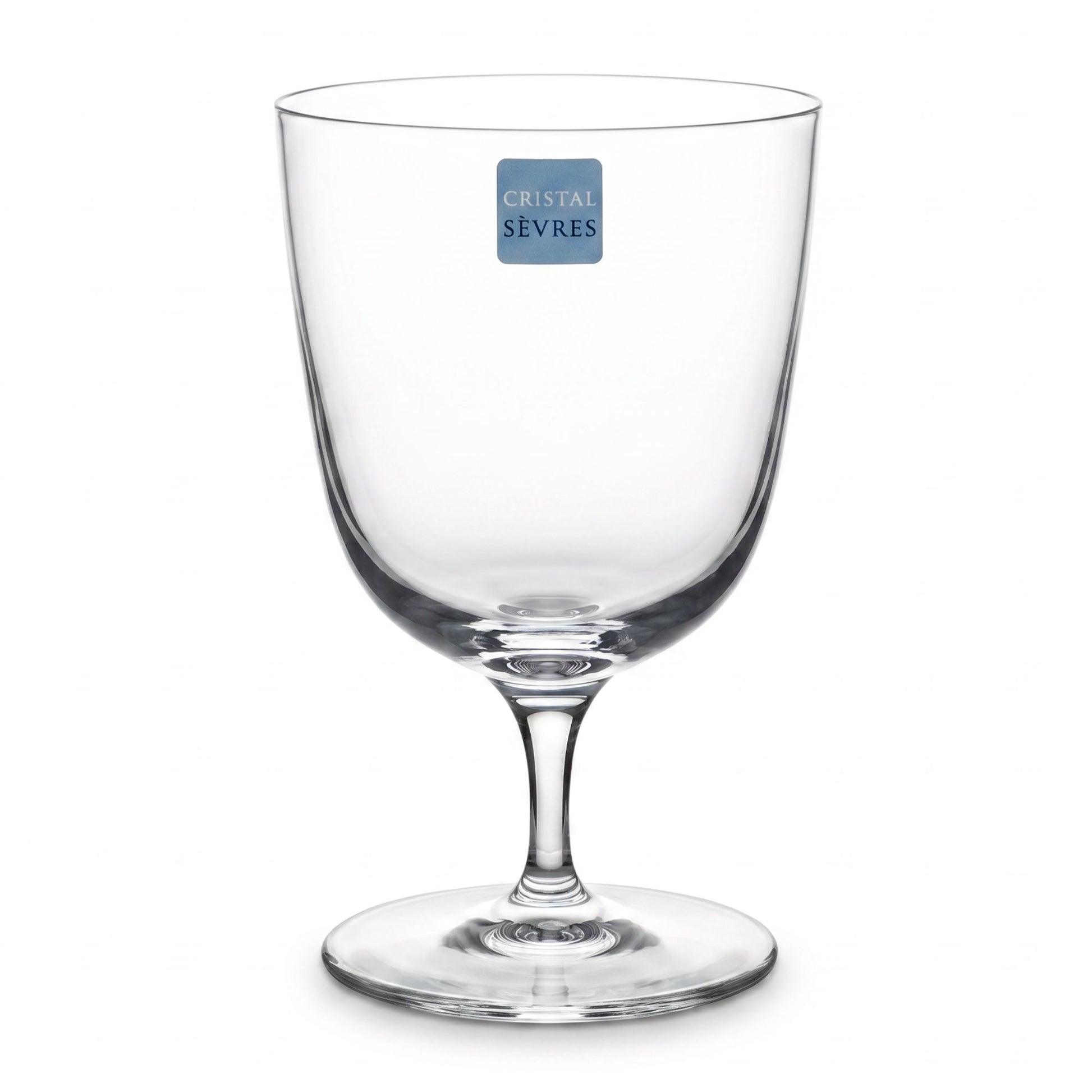 Sei Calici Acqua Jambe Courte Cristal Sevres