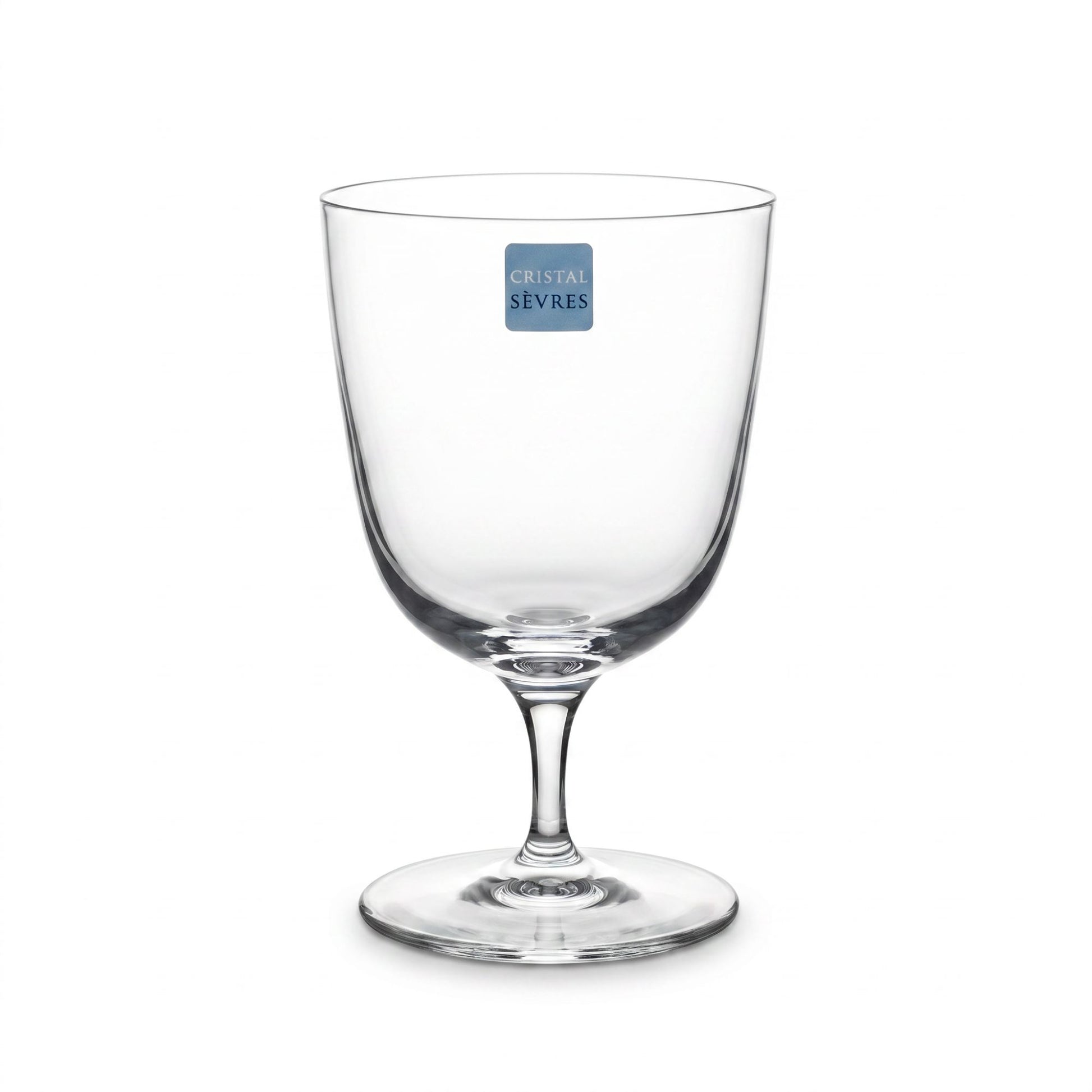 Sei Calici Vino Jambe Courte Cristal Sevres