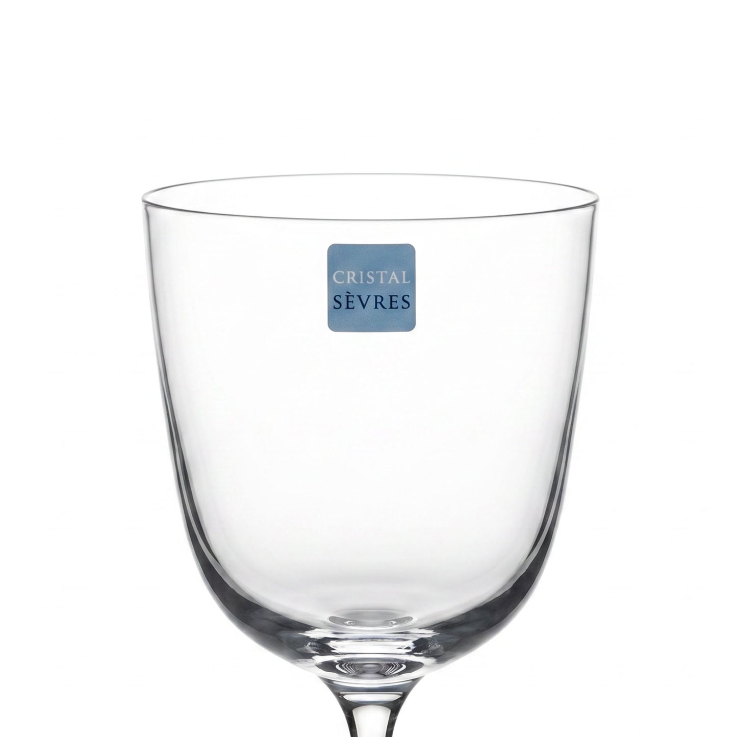 Sei Calici Vino Jambe Courte Cristal Sevres