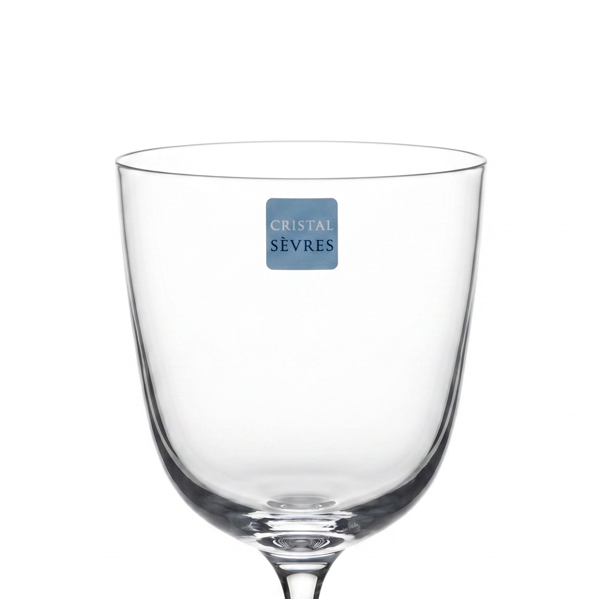 Sei Calici Vino Jambe Courte Cristal Sevres