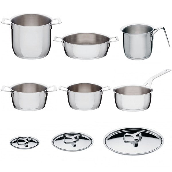 Batteria di pentole 9 pezzi pots e pans