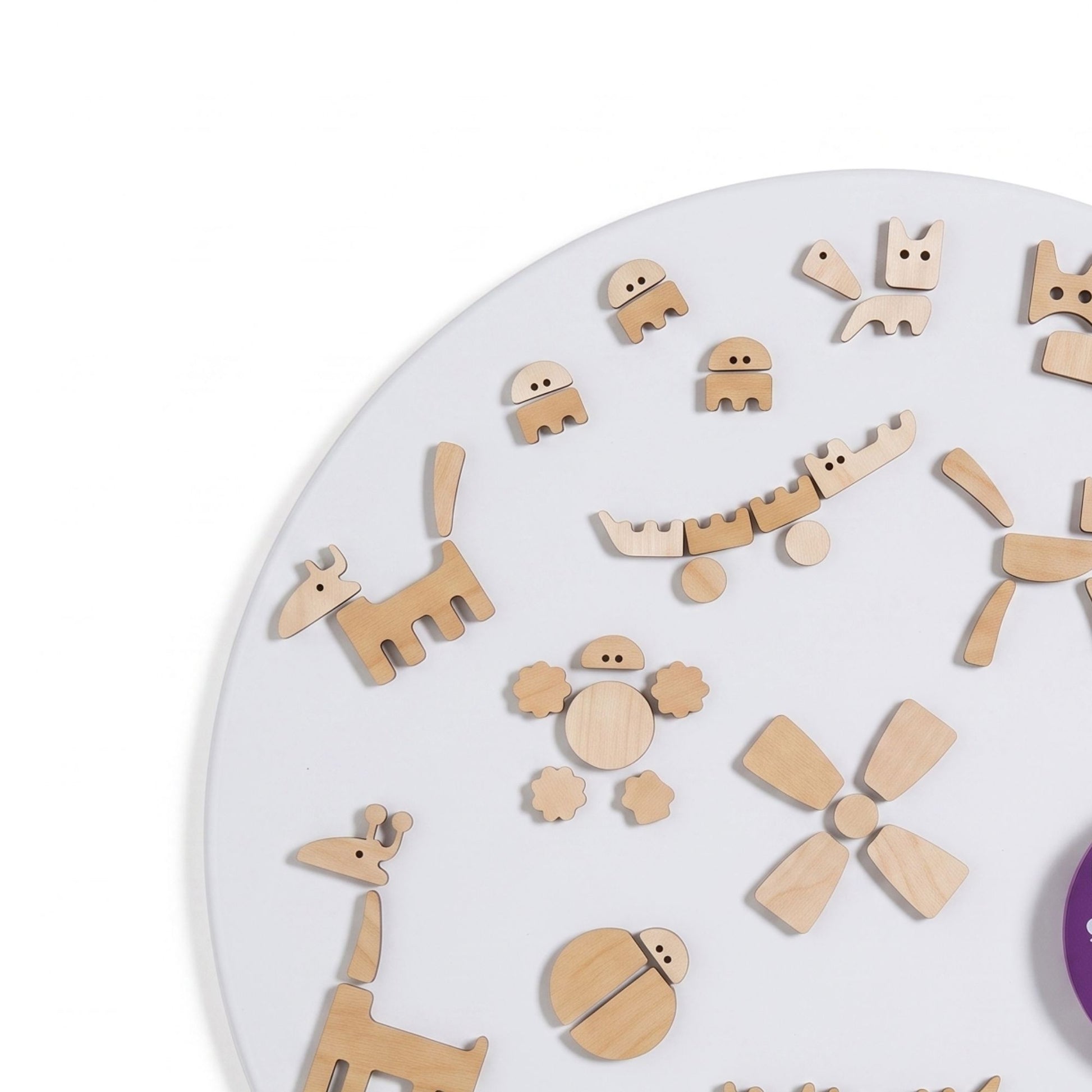 Orologio Parete Tic Calamitato Viola 60 Cm Diamantini E Domeniconi