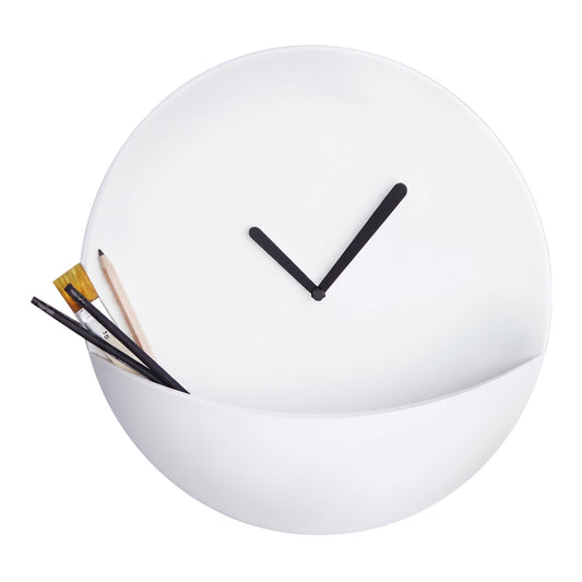 Kangourooo Orologio A Parete Bianco Con Tasca Diamantini E Domeniconi