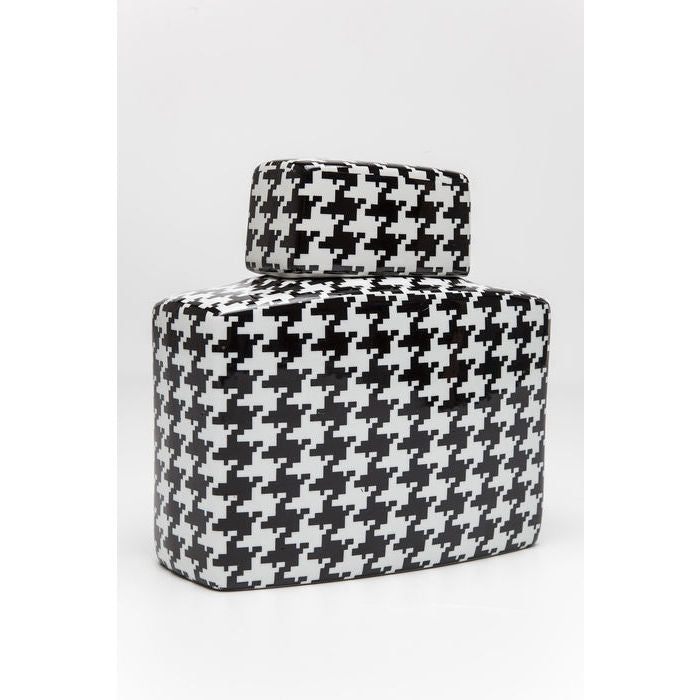 contenitore decorativo houndstooth 22cm