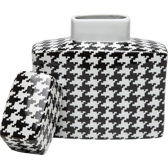 contenitore decorativo houndstooth 22cm