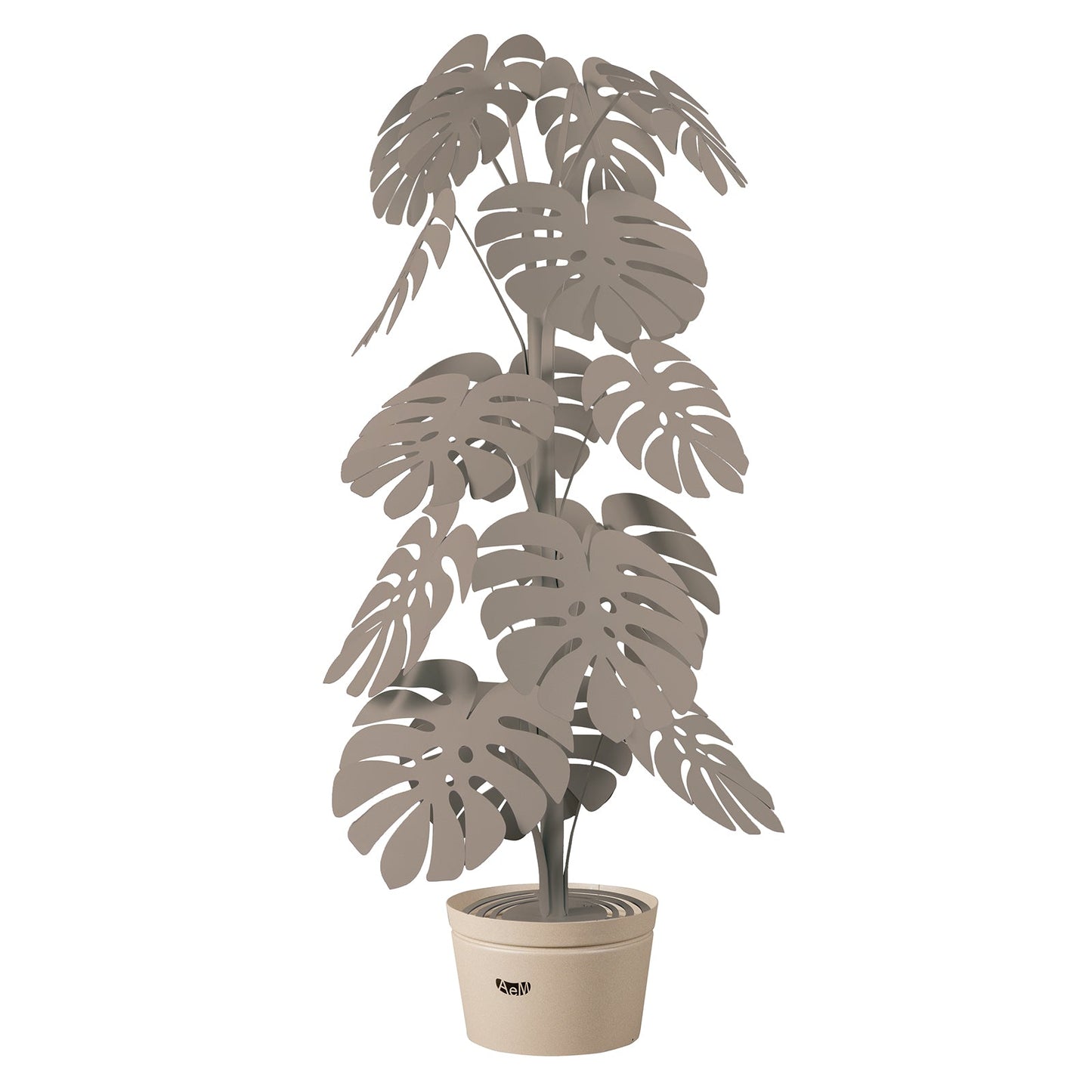 Lampada da terra moderna Monstera grande Arti E Mestieri