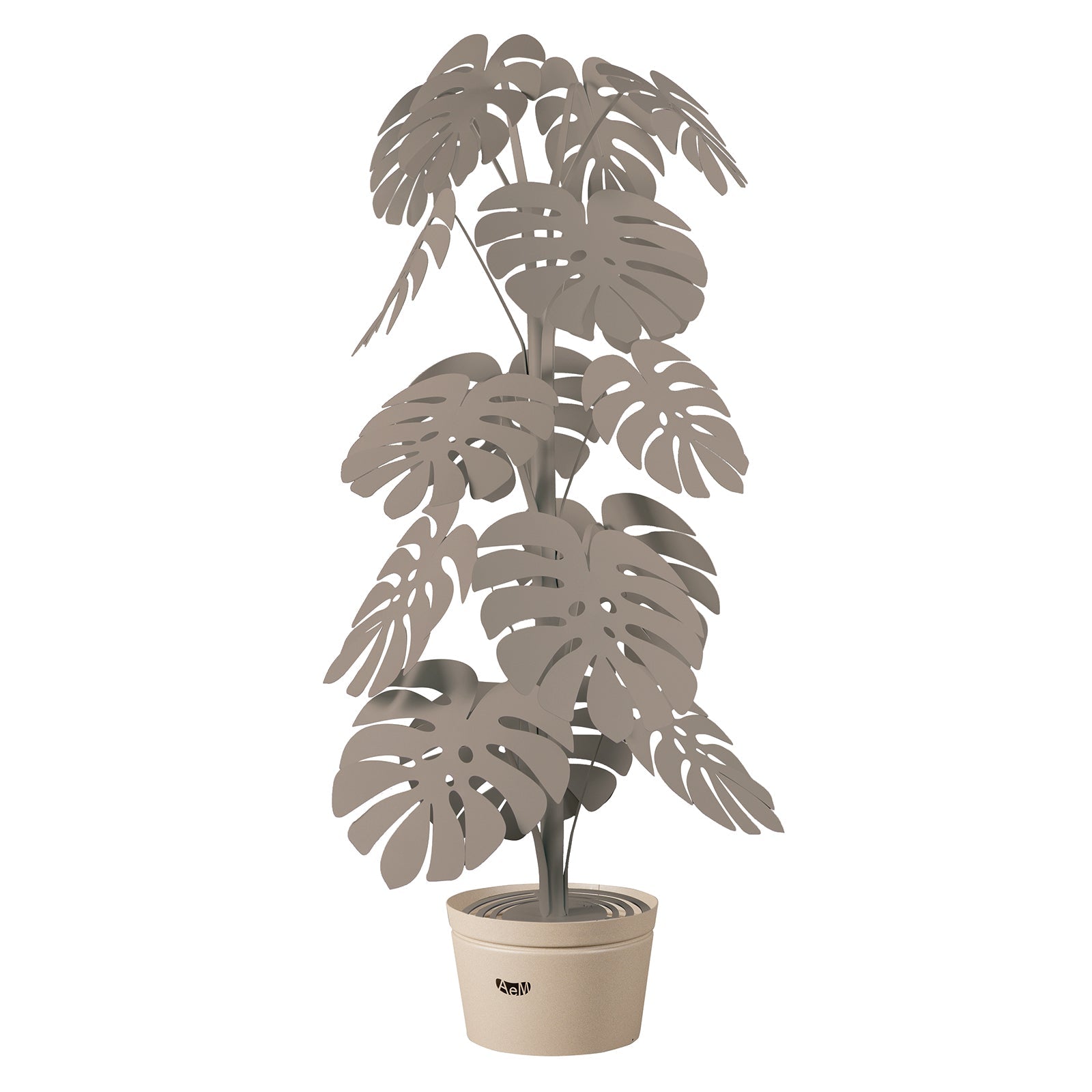 Lampada da terra moderna Monstera grande Arti E Mestieri