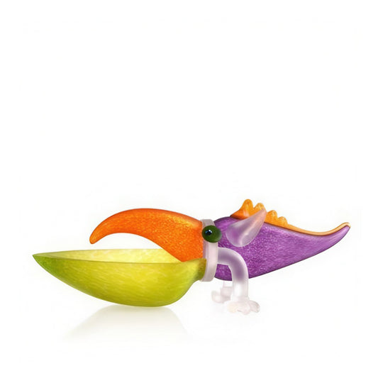 Borowski Coppa Tucano 55 cm – Scultura in vetro soffiato di design