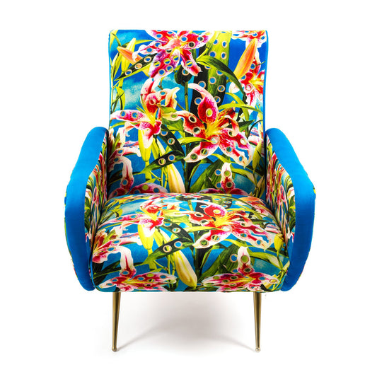 Poltrona fiori armchair toiletpaper