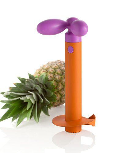 taglia ananas arancio/lilla acciaio inox