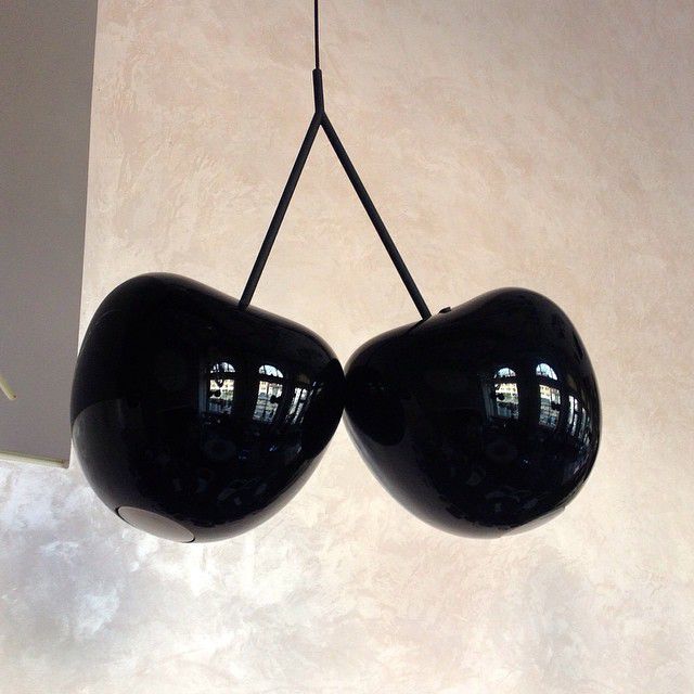 Lampadario nero Cherry lamp