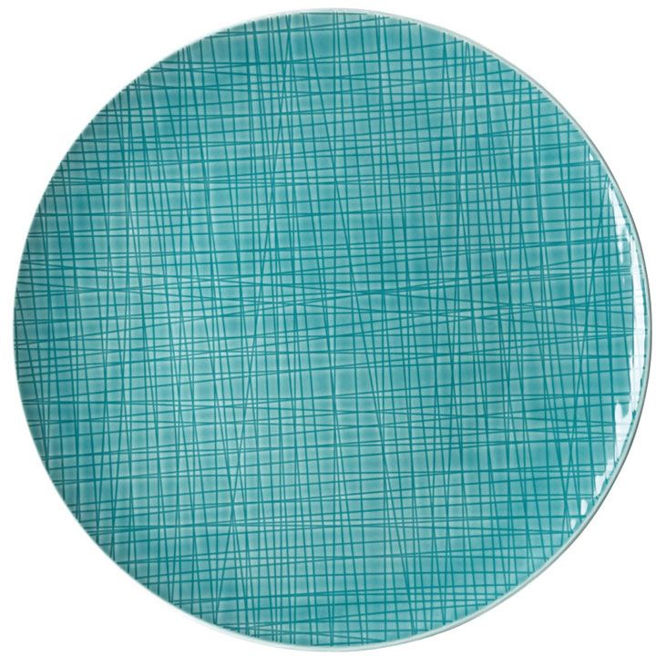 Servizio torta verde acqua 7 pezzi mesh