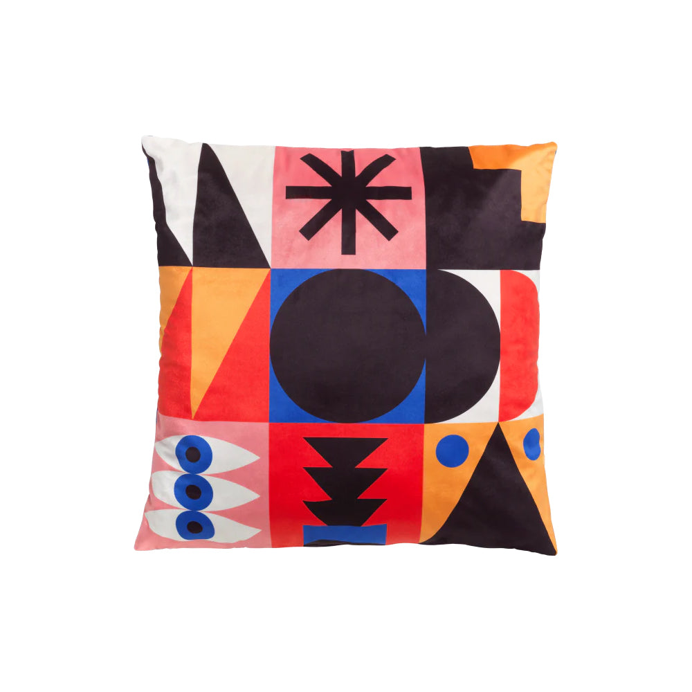 Cushion Oggian Red Palm Qeeboo