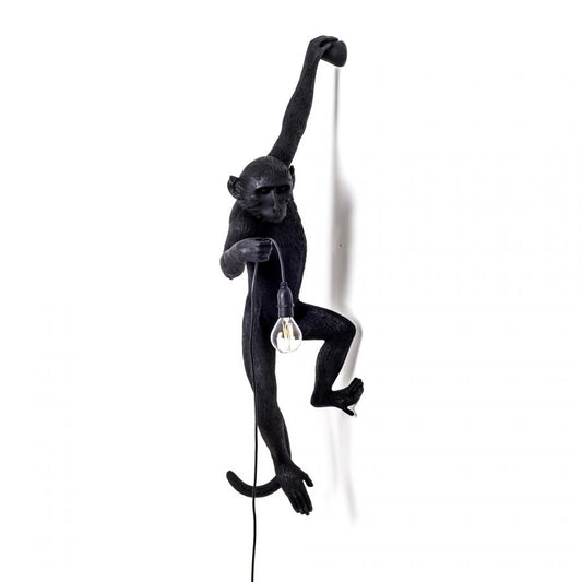 Lampada Resina Monkey Lamp-Outdoor-Black - Appesa Mano Sx Seletti