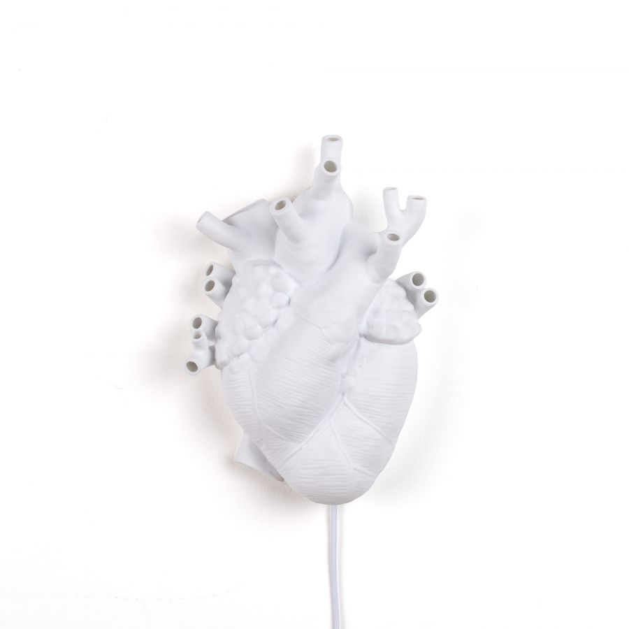 Aplique In Porcellana Heart Lamp Seletti