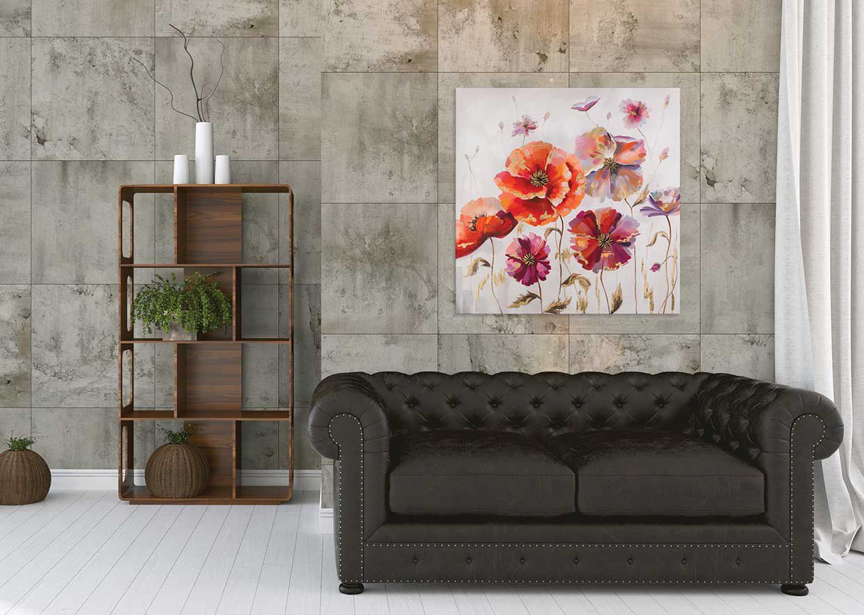 Quadro Dark flowers  100cm