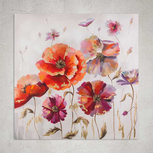 Quadro Dark flowers  100cm