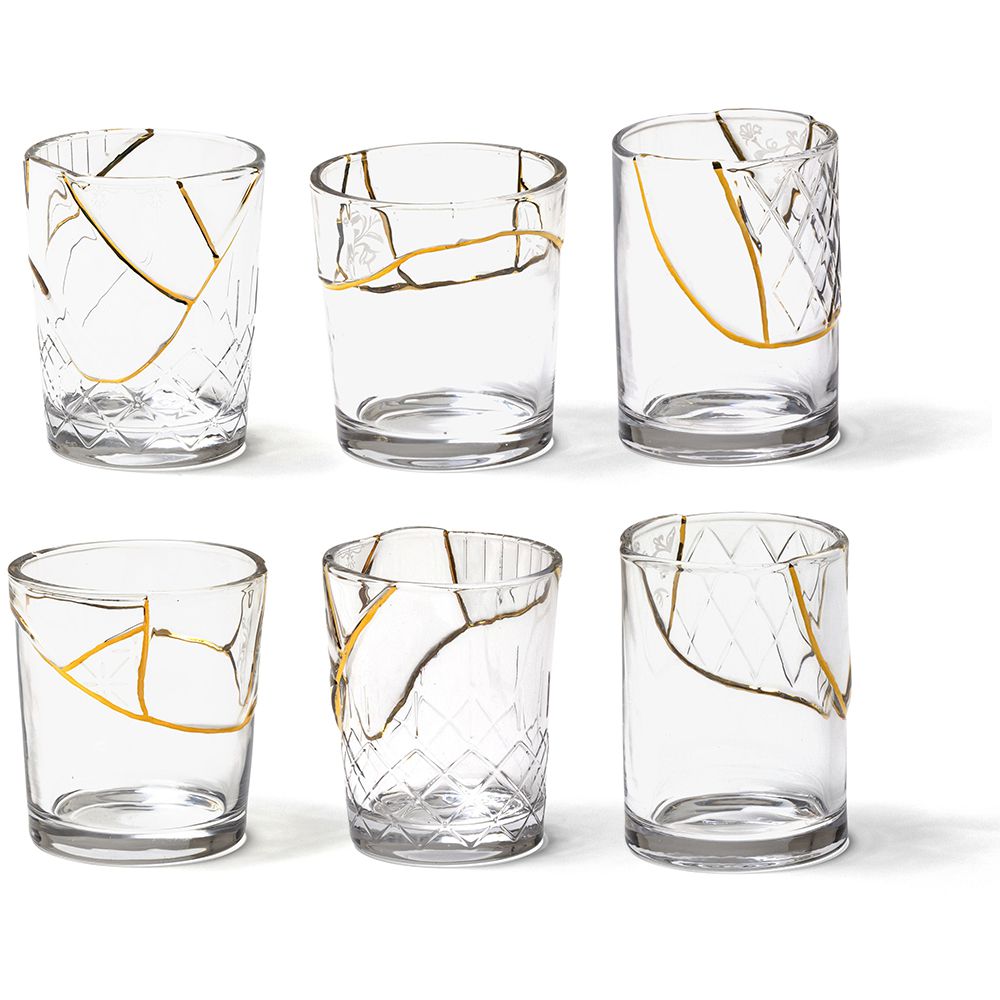 Set 6 bicchieri Kintsugi