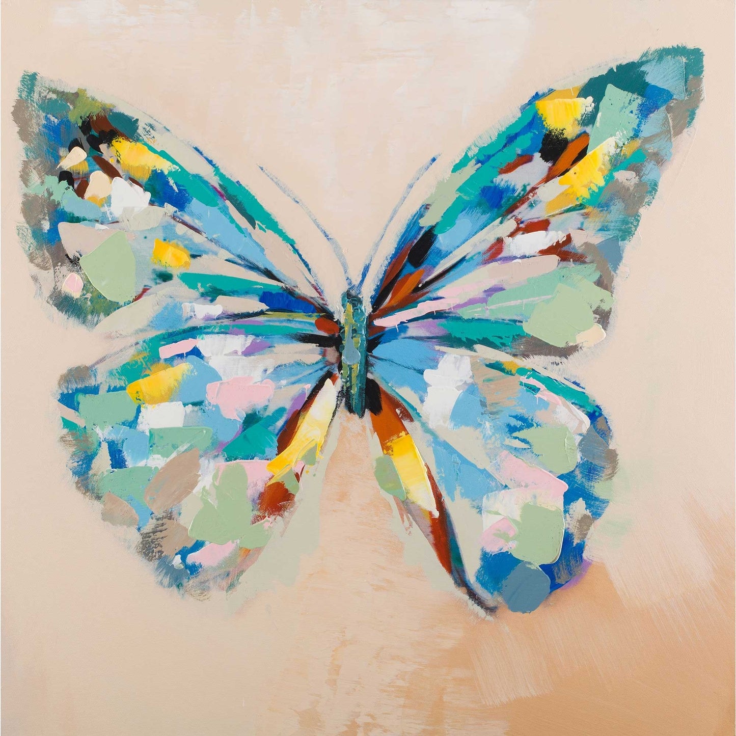 Quadro papillon 60x60cm